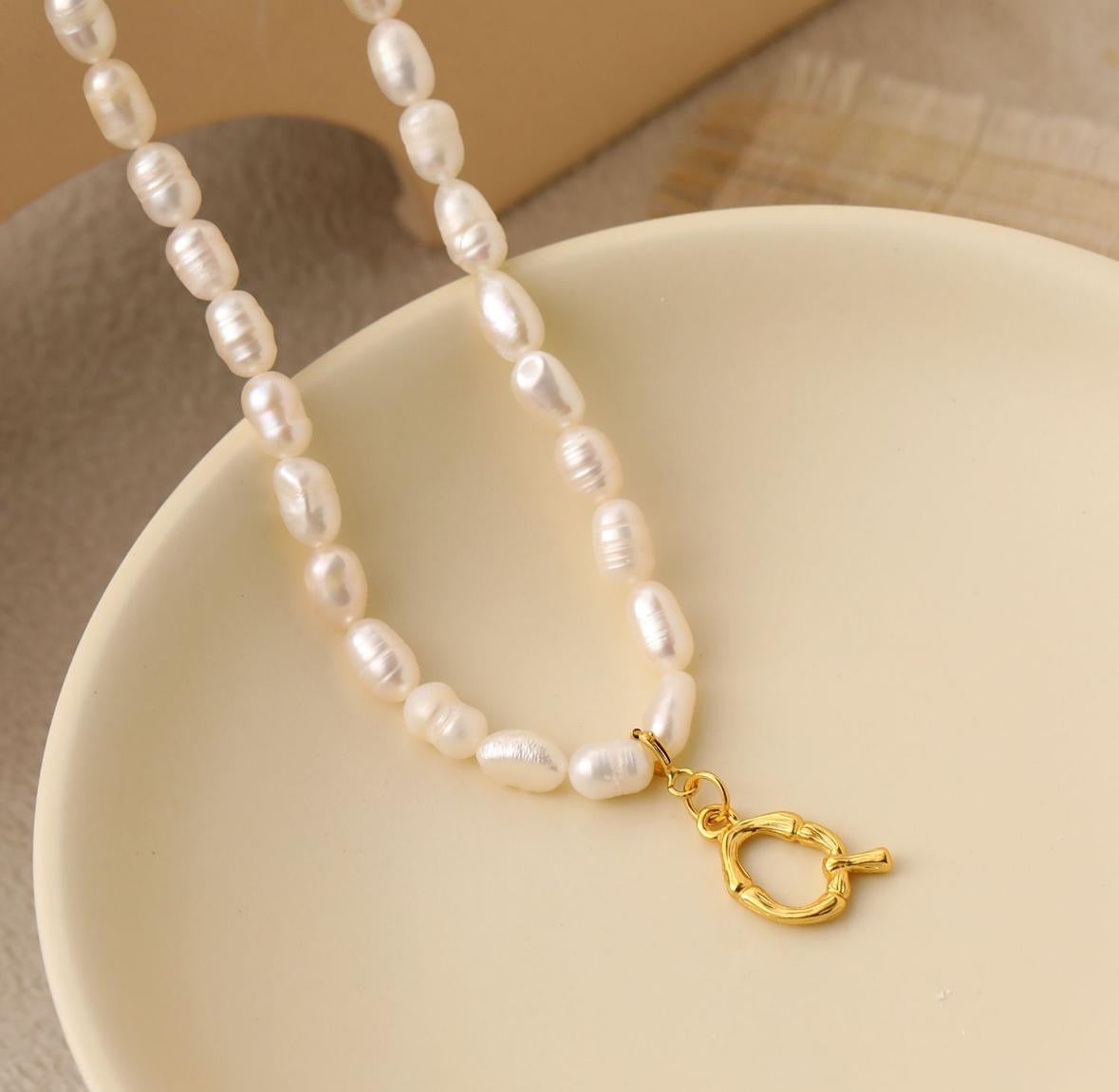 The A-Z Pearl Alphabet Necklace