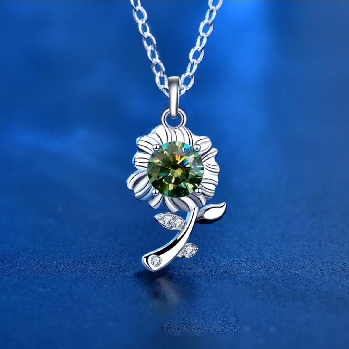 The Verdant Sunflower Necklace