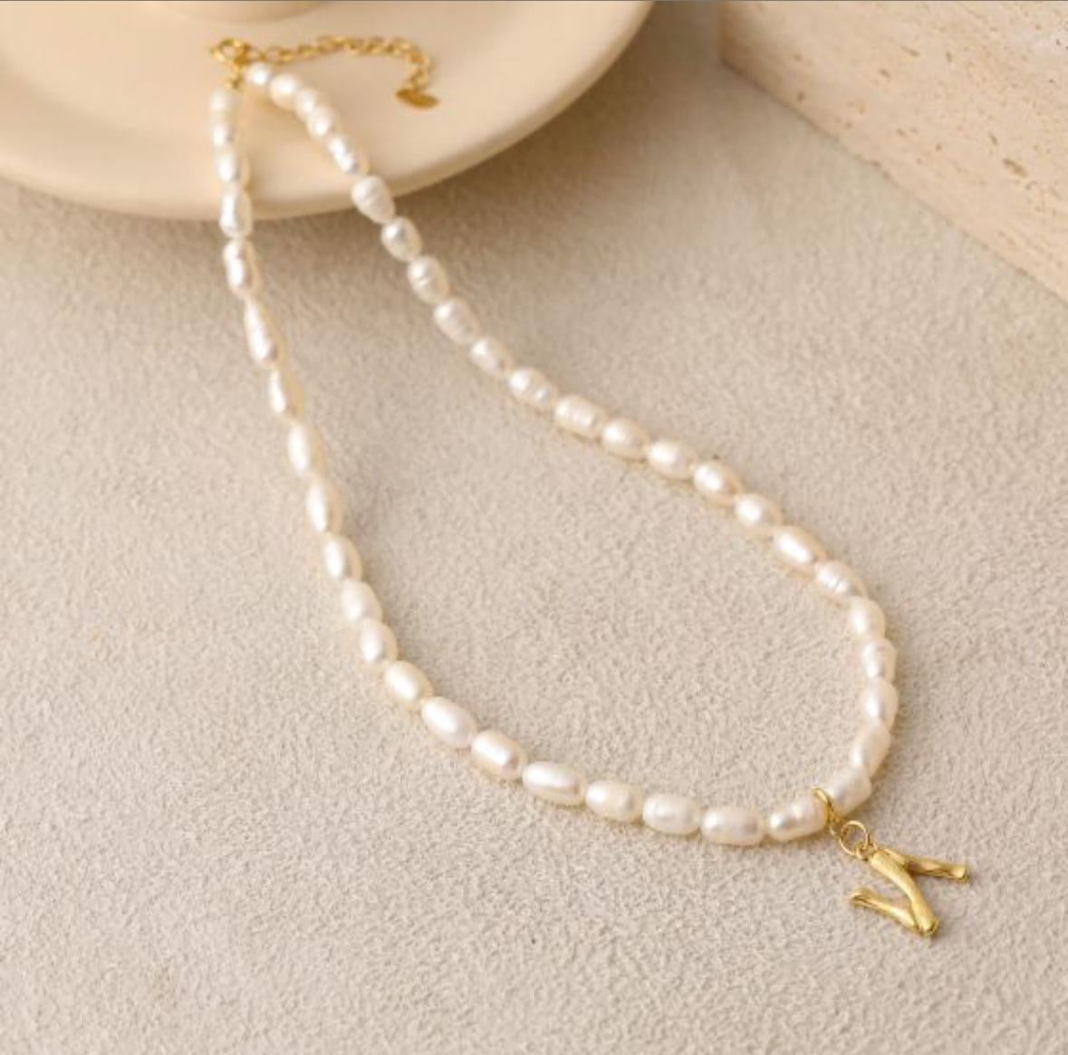 The A-Z Pearl Alphabet Necklace