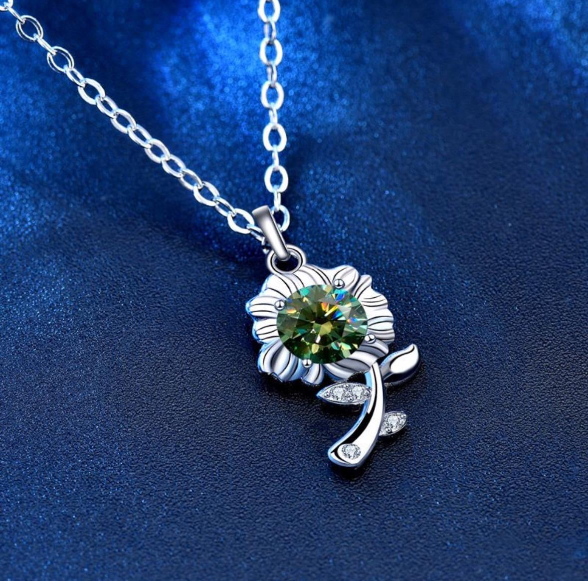 The Verdant Sunflower Necklace