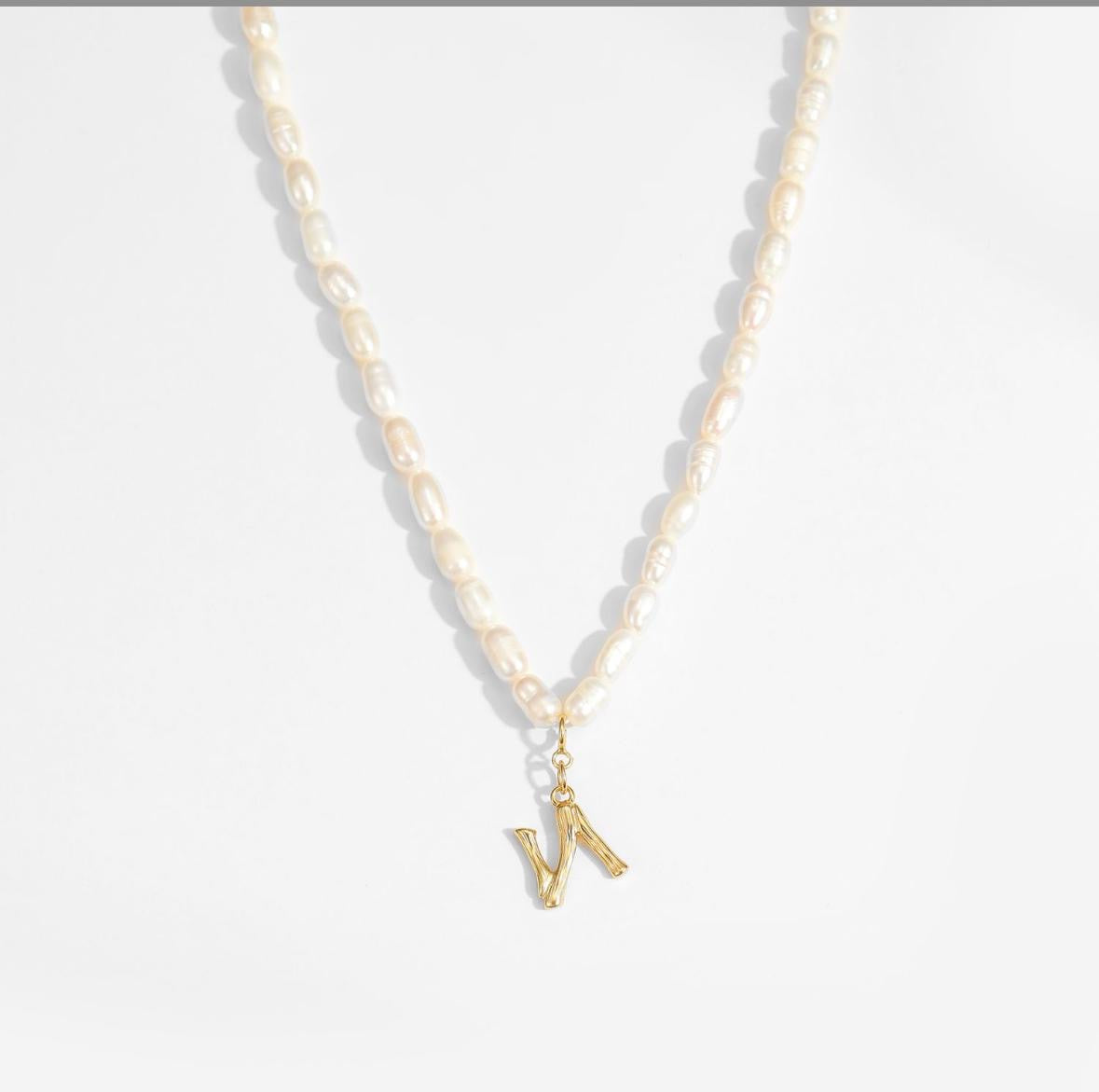 The A-Z Pearl Alphabet Necklace