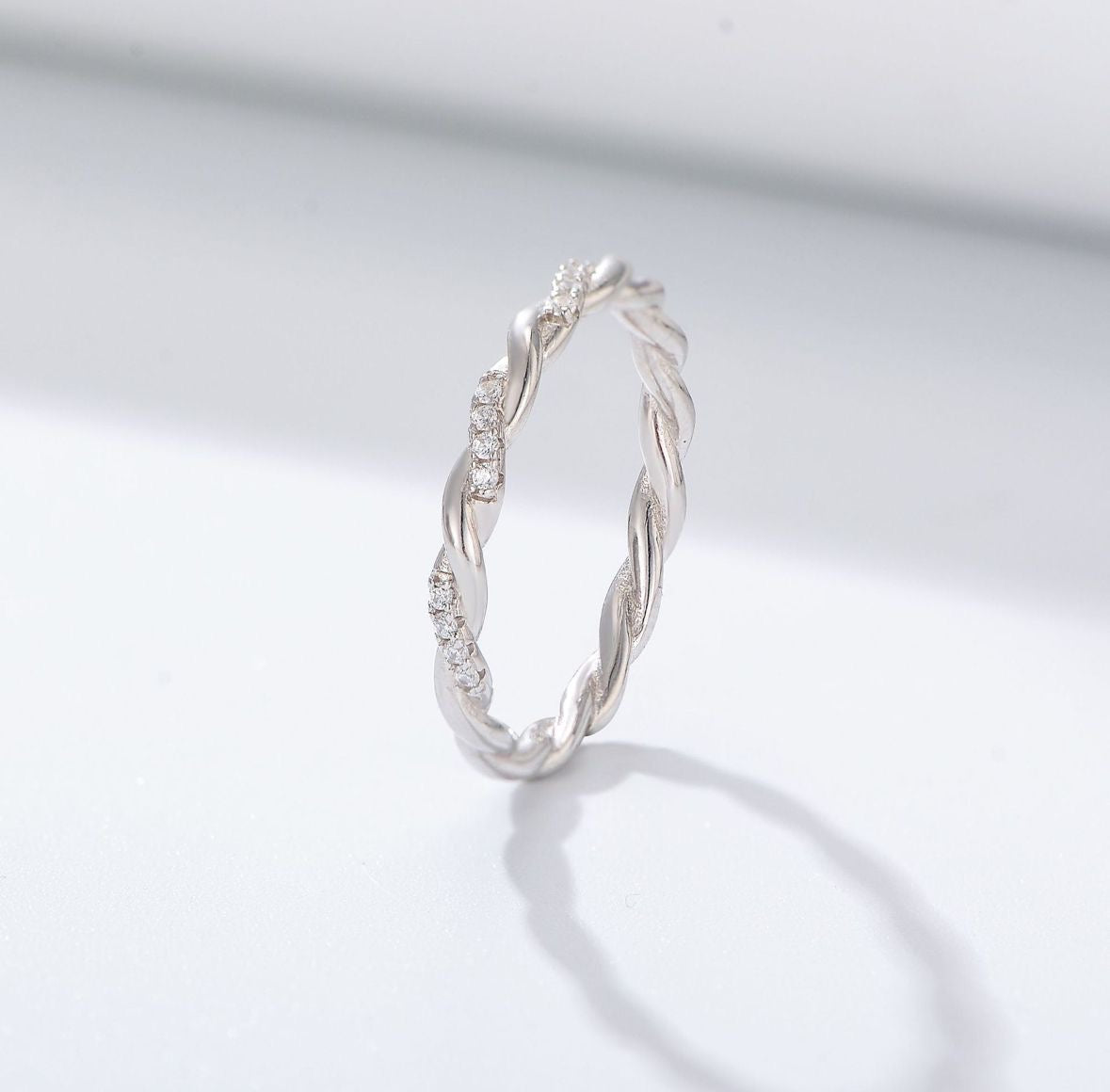 The Celeste Twisted Ring