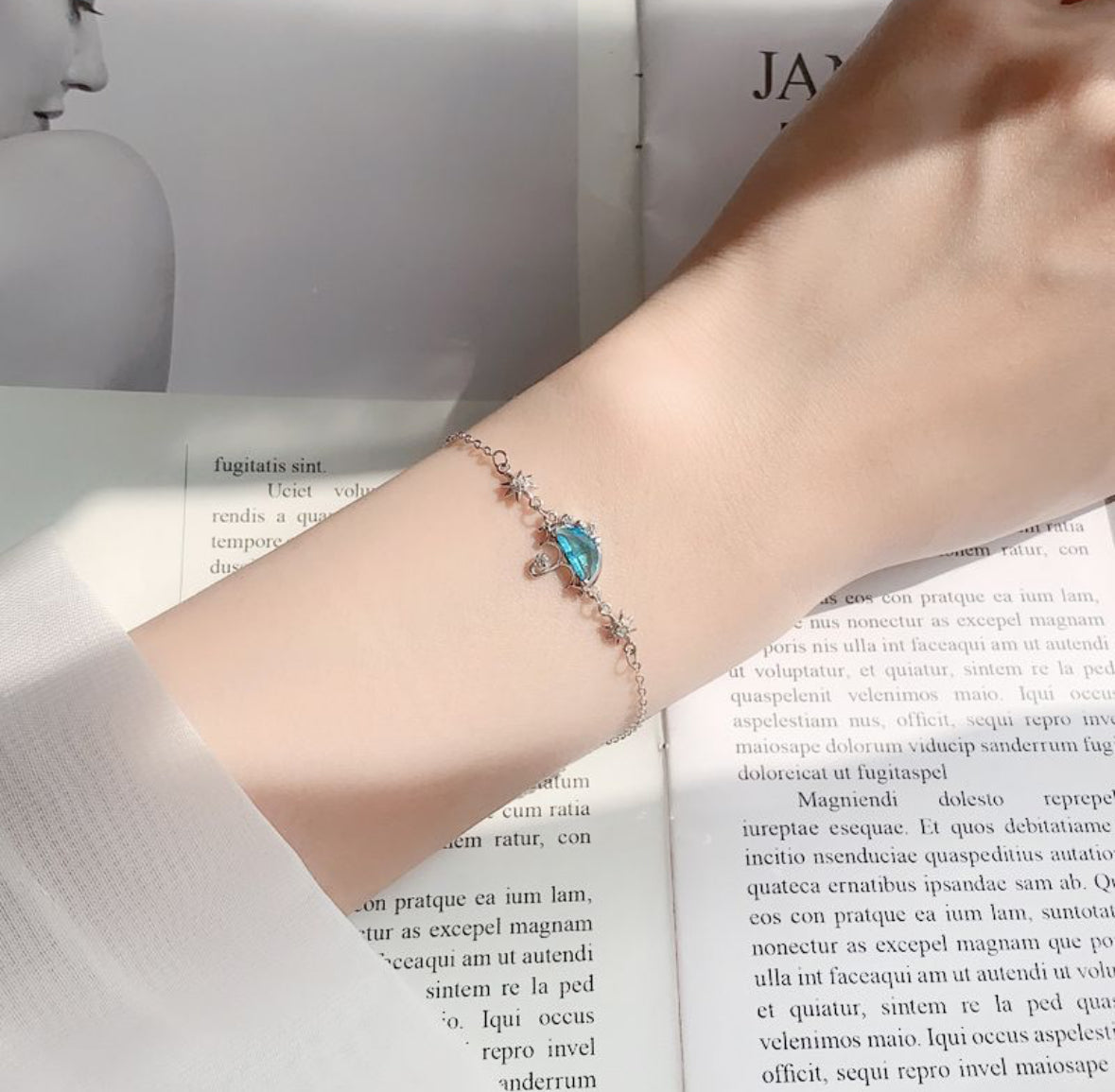 Blue Umbrella Charm Bracelt